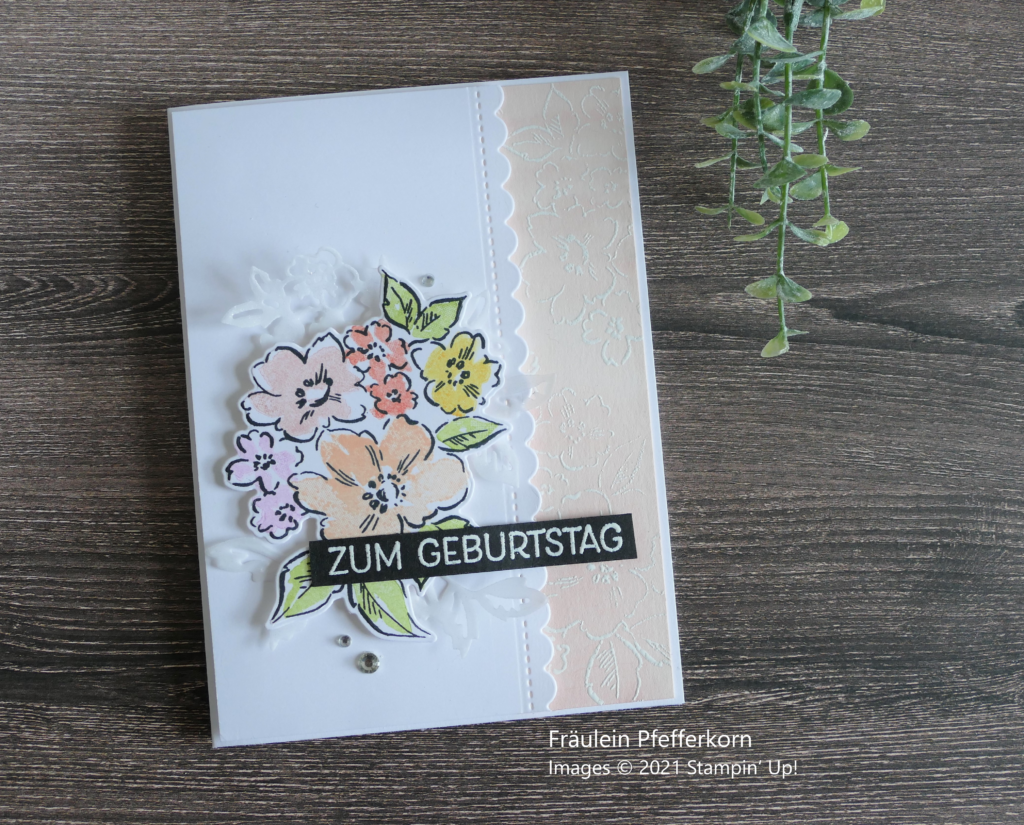 Read more about the article Geburtstagskarte mit dem Produktpaket “Handgemalte Blüten”