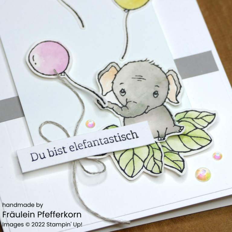 Kleine Elefantasie/Elephant Parade, Babykarte, Kinderkarte